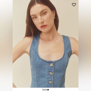 NWT Reformation Tai denim vest- size 6